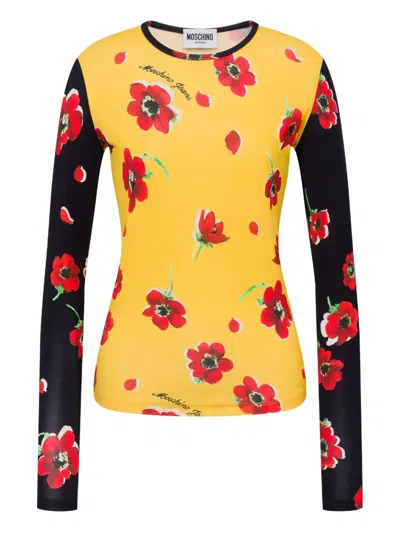 Moschino Jeans Floral-print T-shirt