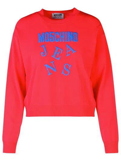 Moschino Jeans Fuchsia Viscose Blend Sweater In Purple