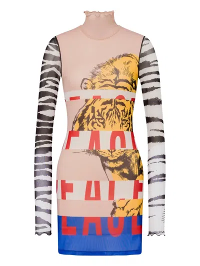 Moschino Jeans Graphic-print Mini Dress