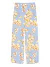 Moschino Graphic-print Trousers In Blue