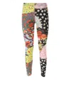 MOSCHINO MOSCHINO JEANS GRAPHIC PRINTED STRETCHED LEGGINGS
