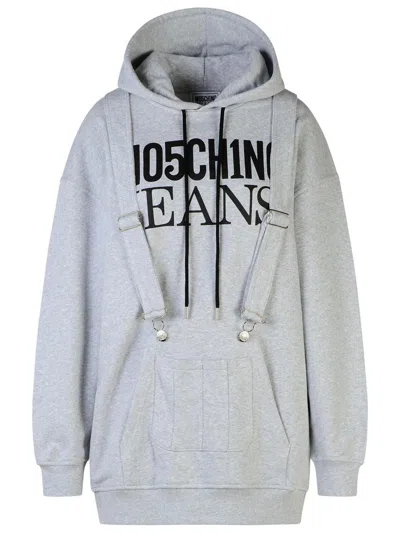 MOSCHINO JEANS MOSCHINO JEANS GRAY COTTON DRESS