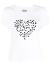 Moschino Jeans Woman T-shirt White Size L Cotton In White