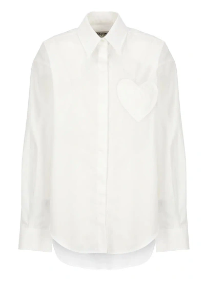 Moschino Jeans Heart In White