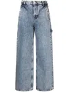 Moschino Jeans High-rise Straight-leg Jeans In Blue