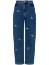 Moschino Jeans High-rise Tapered Jeans In Blue