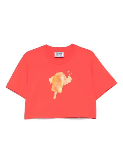 MOSCHINO ICE-CREAM PRINT JERSEY T-SHIRT