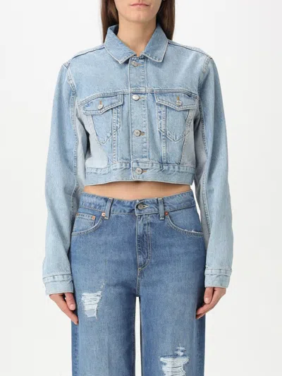 Moschino Jacket  Jeans Woman Color Blue In Blau