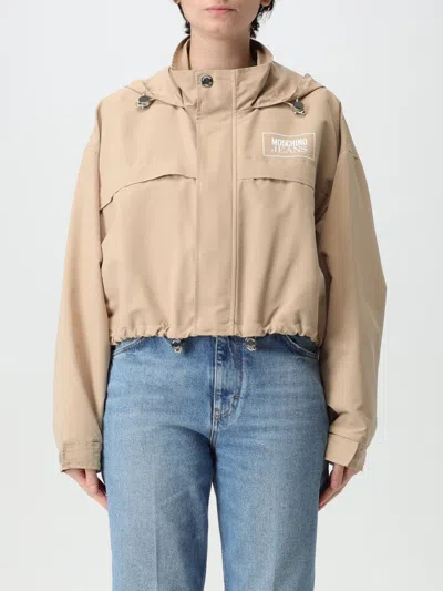 MOSCHINO JEANS JACKET MOSCHINO JEANS WOMAN COLOR BROWN,G45878032