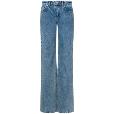Moschino Jeans Low-rise Straight-leg Jeans In Blue