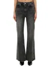 Moschino Jeans In Denim In Grey
