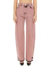 Moschino Jeans Jeans In Denim In Pink