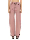 Moschino Jeans Jeans In Denim In Pink