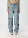 Moschino Women's Cargo Pants In Denim