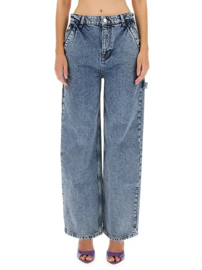Moschino Jeans Jeans Wide Leg In Blue