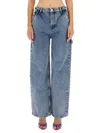 Moschino Jeans Jeans Wide Leg In Blue