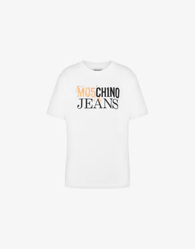 Moschino Jersey T-shirt Urban Logo In White