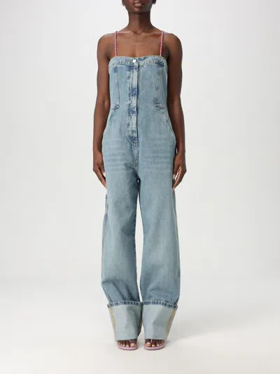 MOSCHINO JEANS JUMPSUITS MOSCHINO JEANS WOMAN COLOR DENIM,423468028