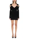 Moschino Jeans Long-sleeve Pearl Mini Dress