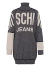 Moschino Midikleid Mit Rollkragen In Gray