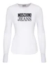 Moschino White Crewneck Sweater In White
