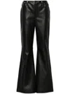 Moschino Stud-detail Mid-rise Trousers In Black