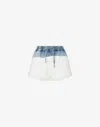Moschino Jeans Gradient Shorts In Light Denim