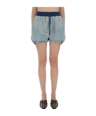 MOSCHINO MOSCHINO JEANS LIGHT DENIM SHORTS