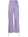 Moschino Hose Mit Logo-patch In Purple