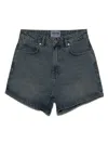 Moschino Jeans Logo-patch Denim Shorts