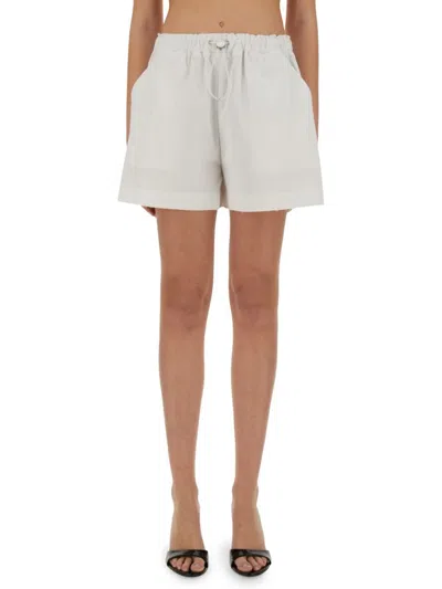 Moschino Jeans Cotton Shorts In White