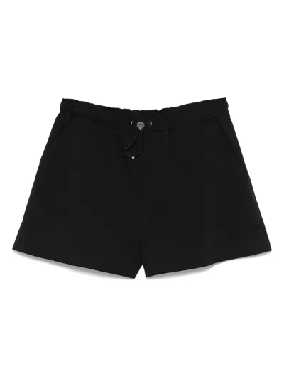 Moschino Logo-patch Shorts In Black