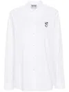 Moschino Cotton Shirt With Long Sleeves And Regular Fit In White