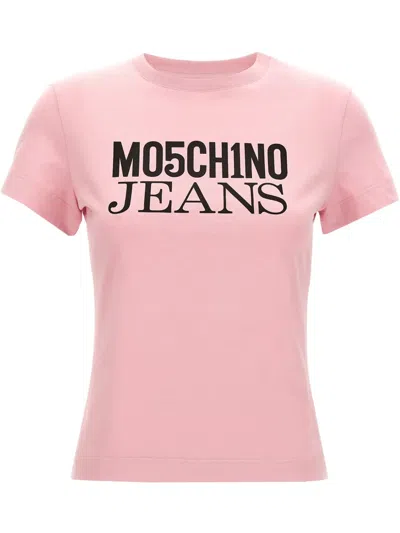 MOSCHINO JEANS LOGO-PRINT SHORT-SLEEVE T-SHIRT