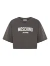 Moschino Jeans Cropped T-shirt With Logo