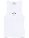 Moschino Logo-print Tank Top In White