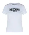Moschino Crew Neck Cotton T-shirt In White