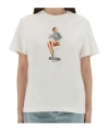 Moschino Crew Neck Graphic Print Short Sleeves Top In Animal Print