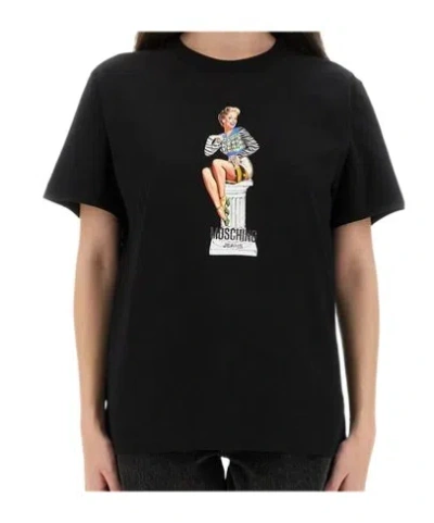 MOSCHINO MOSCHINO JEANS LOGO PRINTED T-SHIRT