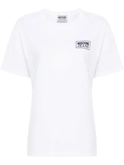 Moschino Jeans Logo-printed T-shirt In White