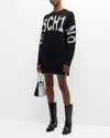 Moschino Jeans Mini Dress In Multi Black