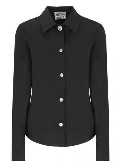 Moschino Cotton Shirt In Black