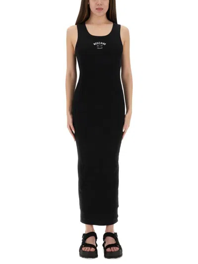MOSCHINO JEANS MOSCHINO JEANS LONG DRESS WITH LOGO