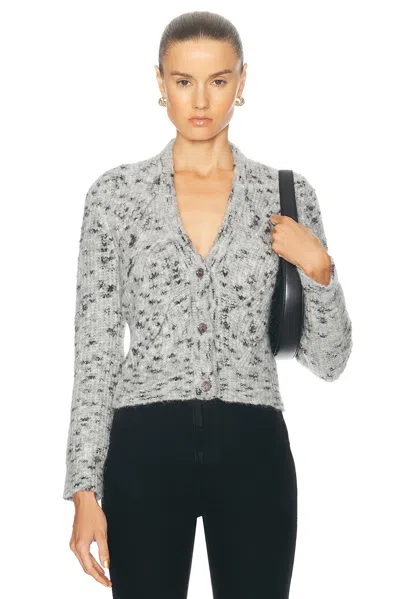 Moschino Jeans Long Sleeve Cardigan In Muti Black