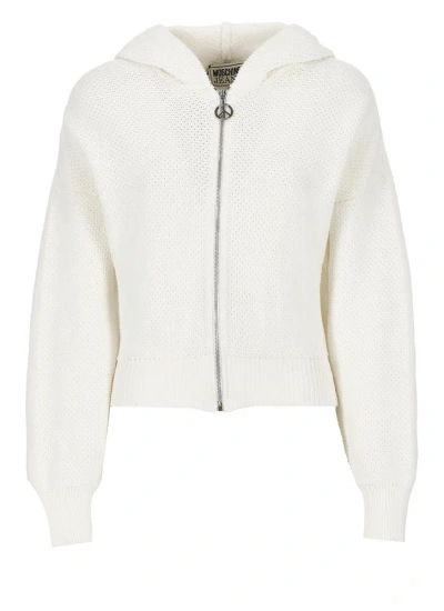 Moschino Cotton Sweater In White