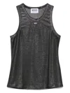 Moschino Lurex Tank Top In Black