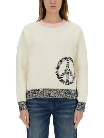 MOSCHINO JEANS MOSCHINO JEANS MESH WITH INLAY PATTERN