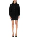 Moschino Jeans Slim Fit Mini Dress For Women In Black
