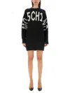 Moschino Jeans Mini Dress In Black