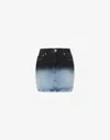 Moschino Jeans Denim Shadow Mini Skirt In Nero